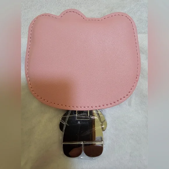 Hello Kitty, pocket mirror with pink cover